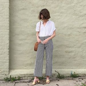 Lykke wullf zip up jesse striped pants